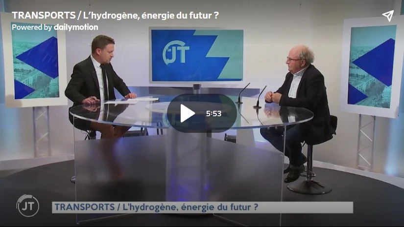 Capture image Alain Esnault invité de TV Tours pour parler mobilité hydrogène