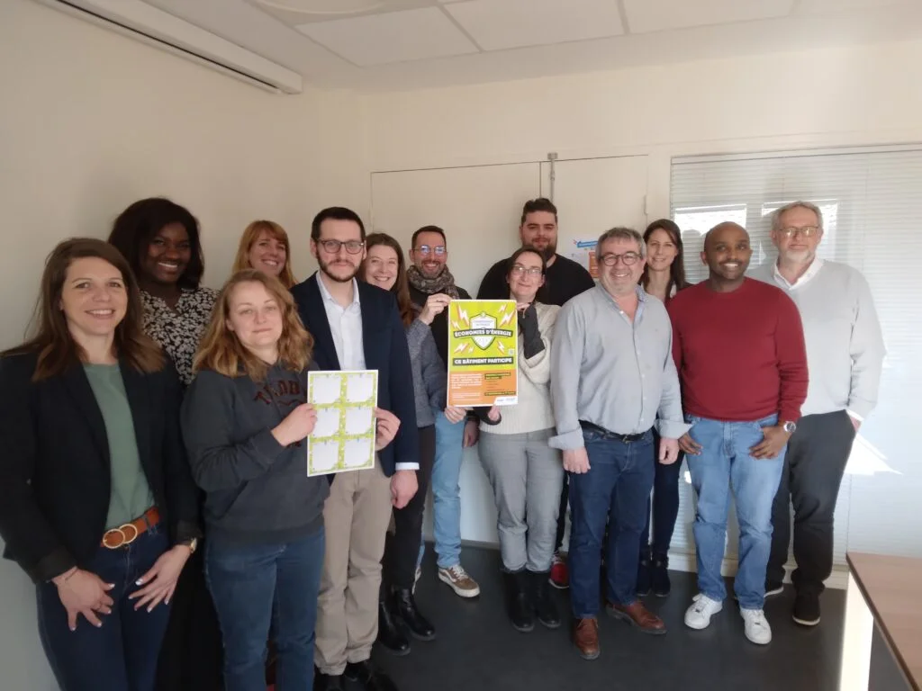 Agents et élus participants au Championnat de France des économies d'énergie