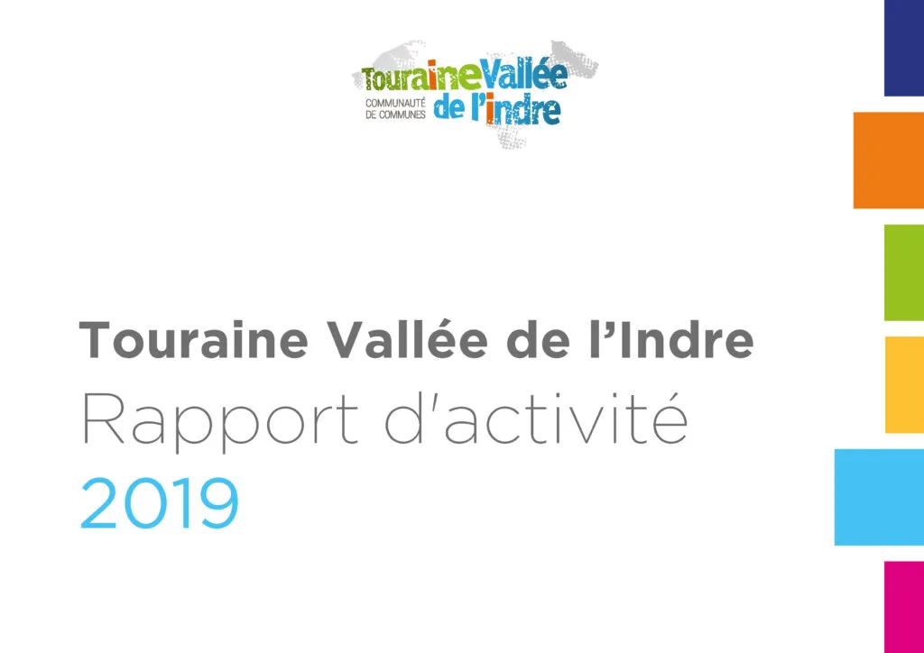 Couverture du rapport d'activité 2019 Touraine Vallée de l'Indre