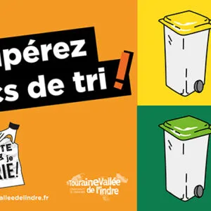 Visuel ici récupérez vos bacs de tri
