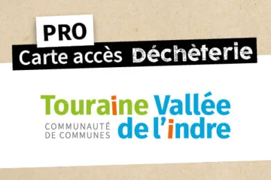 Visuel carte de déchèterie professionnelle Touraine Vallée de l'Indre