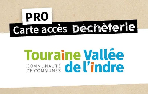 Visuel carte de déchèterie professionnelle Touraine Vallée de l'Indre