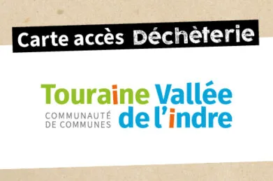 Visuel carte de déchèterie pour les particuliers - Touraine Vallée de l'Indre