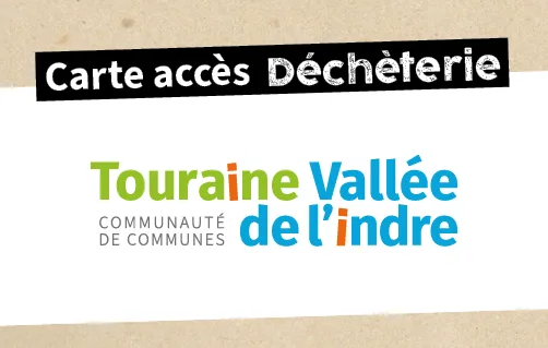 Visuel carte de déchèterie pour les particuliers - Touraine Vallée de l'Indre