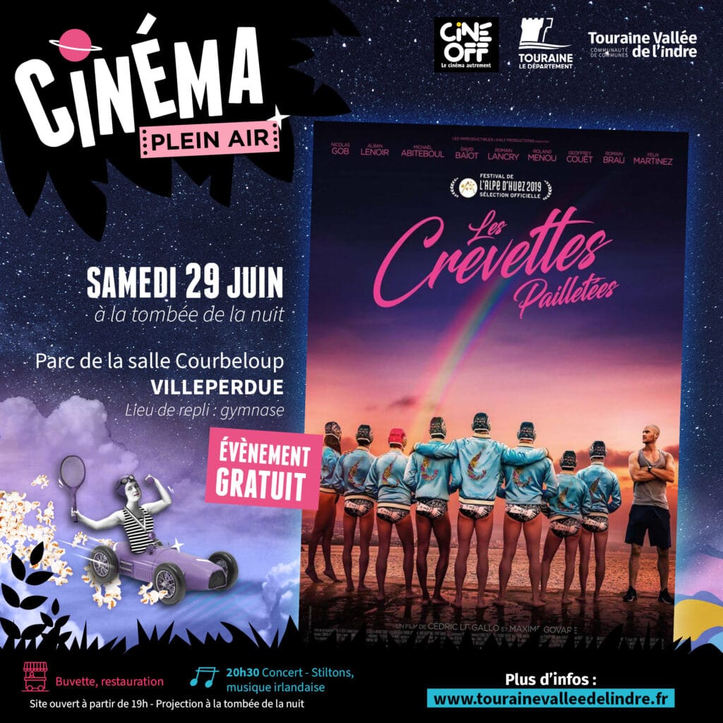 Ciné plein air - 29 06 2024 - Les Crevettes pailletées