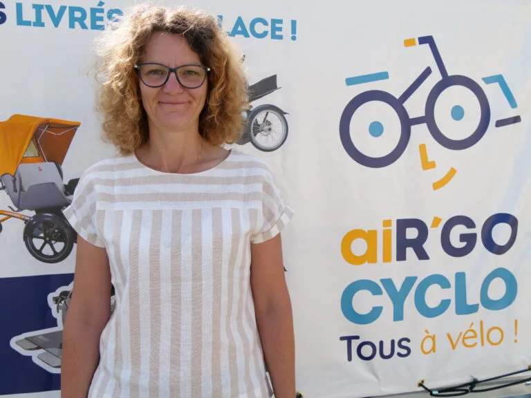 Isabelle Delugré, fondatrice d'Air'go cyclo