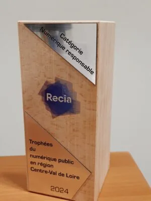 Trophée numérique public en région Centre-Val de Loire organisé par le GIP RECIA dans la catégorie « numérique responsable »