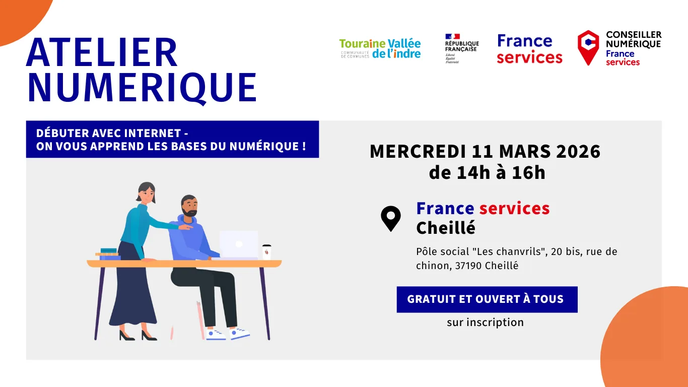 Atelier numérique France Services Cheillé CCTVI