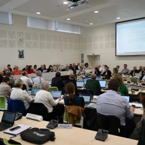 Les 55 élus communautaires réunis en Salle du Conseil
