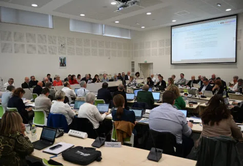 Les 55 élus communautaires réunis en Salle du Conseil
