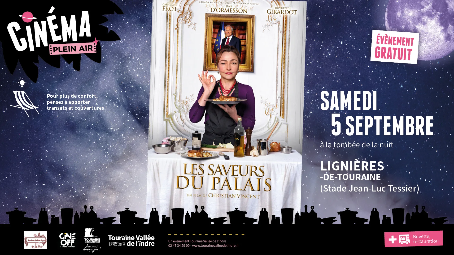Cinéma Plein Air 2026 à Lignières-de-Touraine